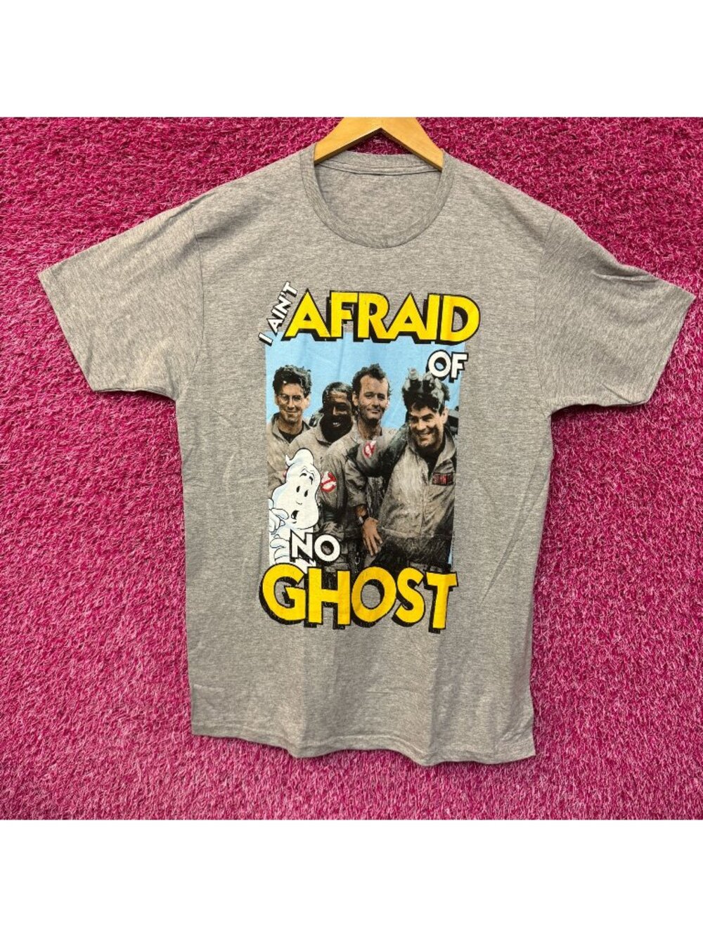 Ghostbusters I Aint Afraid of No Ghost Movie Promo Tee Medium